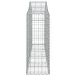 vidaXL Paniers à gabions arqués 20 Pièces 200x30x80/100 cm Fer galvanisé