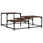 vidaXL Table basse chêne marron 87 5x87 5x40 cm bois d'ingénierie