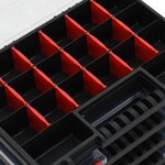 vidaXL Boîtes d'assortiment 5 Pièces 34 5x25x5 cm Polypropylène