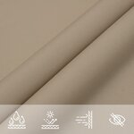 vidaXL Voile de parasol tissu oxford carré 5x5 m taupe