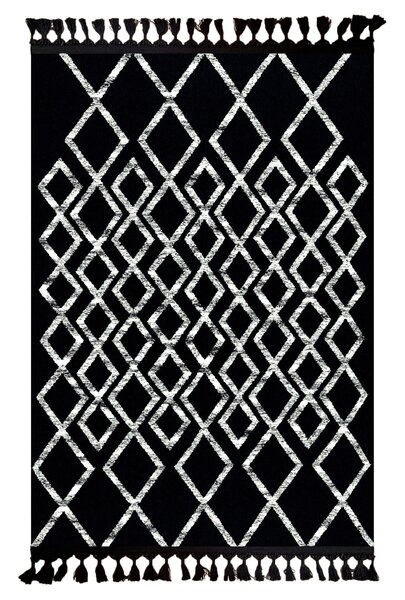 Tapis de salon FAS 80 x 150 cm - Noir