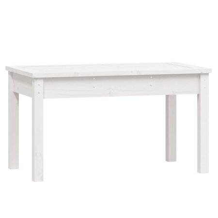 vidaXL Banc de jardin blanc 80x44x45 cm bois massif de pin