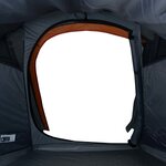 vidaXL Tente de camping tunnel 3 personnes gris et orange imperméable