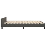 vidaXL Cadre de lit avec tête de lit Gris foncé 140x200 cm Velours
