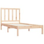 vidaXL Cadre de lit bois de pin massif 90x190 cm simple