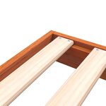 vidaXL Cadre de lit cire marron 90x190 cm bois de pin massif