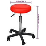 vidaXL Tabouret de bureau Rouge