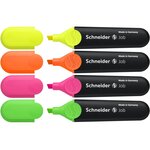 Surligneur Job assorti Pochette 4 x 10 SCHNEIDER