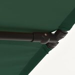 vidaXL Parasol d'extérieur avec mât en aluminium 2x1 5 m Vert