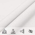 vidaXL Voile de parasol tissu oxford triangulaire 5x5x5 m blanc