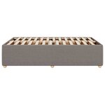 vidaXL Cadre de lit taupe 120x190 cm tissu