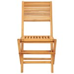 vidaXL Chaises de jardin pliantes lot de 2 47x62x90cm bois massif teck