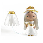 Figurines Tinyly Marguerite et Léopold avec Margo et Léo - Duo Poétique en Or et Blanc