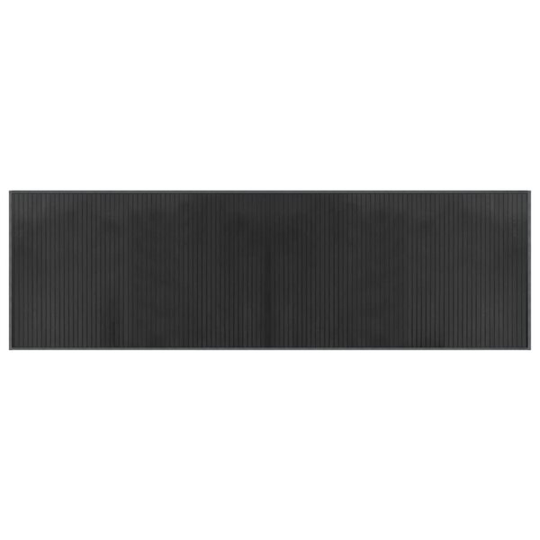 vidaXL Tapis rectangulaire gris 60x200 cm bambou