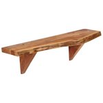 vidaXL Étagères murales 2 Pièces 60x20x18 cm Bois d'acacia massif