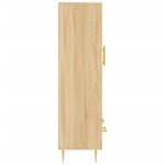 vidaXL Buffet haut chêne sonoma 69 5x31x115 cm bois d'ingénierie
