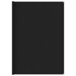 vidaXL Tapis de tente 300x600 cm Noir