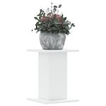 vidaXL Supports pour plantes 2 Pièces blanc 30x30x40 cm bois d'ingénierie