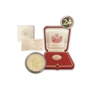 Pièce de monnaie 2 euro commémorative Monaco 2024 BE - Traité de Burgos avec Charles Quint