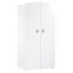 Armoire chambre bébé 2 portes - Boutons étoile gris