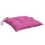 vidaXL Coussins de chaise lot de 4 rose 50x50x7 cm tissu oxford