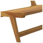 vidaXL Chaise de jardin Bois de teck solide