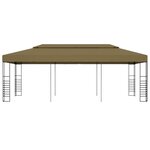 vidaXL Belvédère 6x3x2 7 m Taupe 180 g/m²