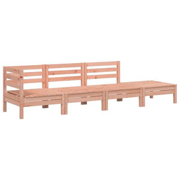 vidaXL Canapé de jardin 4 places bois massif de douglas