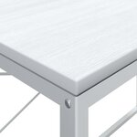 vidaXL Bureau d'ordinateur Blanc 110x60x70 cm Bois d'ingénierie