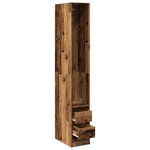 vidaXL Garde-robe vieux bois 30x50x200 cm bois d'ingénierie