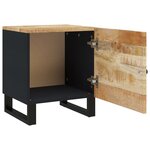 vidaXL Tables de chevet 2 Pièces 40x33x46 cm Bois de manguier solide