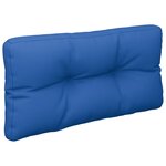 vidaXL Coussin de palette bleu royal 80x40x12 cm tissu