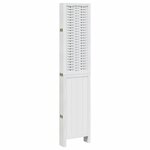 vidaXL Cloison de séparation 6 panneaux blanc bois de paulownia massif
