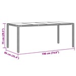 vidaXL Ensemble de bistro de jardin 9 Pièces coussins marron poly rotin