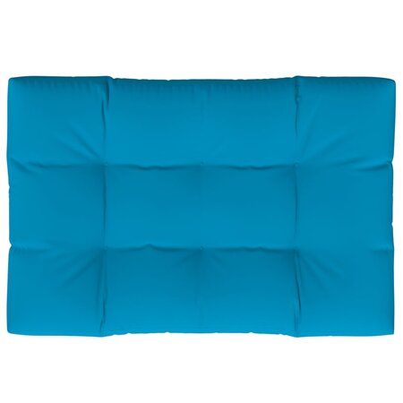 vidaXL Coussin de palette bleu 120x80x12 cm tissu