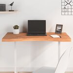 vidaXL Dessus de bureau 100x(45-50)x4 cm bois massif de hêtre