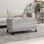 vidaXL Table basse Sonoma gris 90x44 5x45 cm Bois d'ingénierie