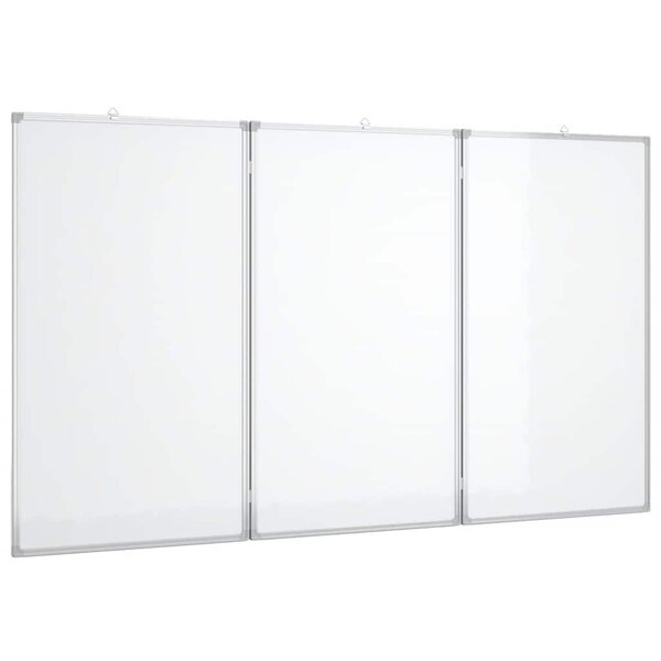vidaXL Tableau blanc magnétique pliable 120x100x1 7 cm aluminium