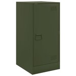vidaXL Buffet vert olive 34 5x39x73 cm acier
