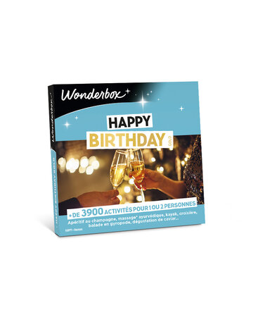Coffret cadeau Wonderbox - Happy birthday gold