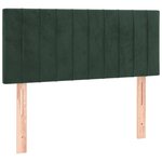 vidaXL Sommier à lattes de lit avec matelas Vert foncé 100x200 cm