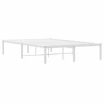 vidaXL Cadre de lit métal blanc 120x200 cm