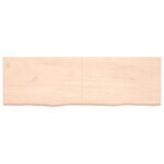 vidaXL Étagère murale 160x50x(2-4) cm bois de chêne massif non traité