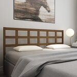 vidaXL Tête de lit Marron miel 205 5x4x100 cm Bois massif de pin