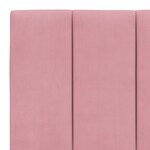 vidaXL Cadre de lit avec lumières LED rose 160x200 cm velours