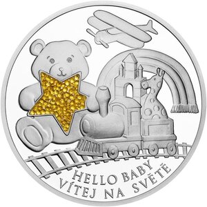 Monnaie HELLO BABY Crystal Coin 1 Oz Argent 2$ Niue 2026 (PRÉCOMMANDE)