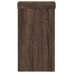 vidaXL Supports pour plantes 2 Pièces chêne marron bois d'ingénierie