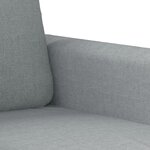 vidaXL Ensemble de canapés 3 Pièces coussins gris clair tissu