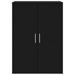 vidaXL Buffet noir 60x31x84 cm bois d'ingénierie