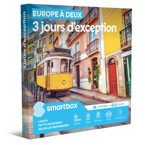 SMARTBOX - Coffret Cadeau Europe à deux - 3 jours d'exception - Séjour